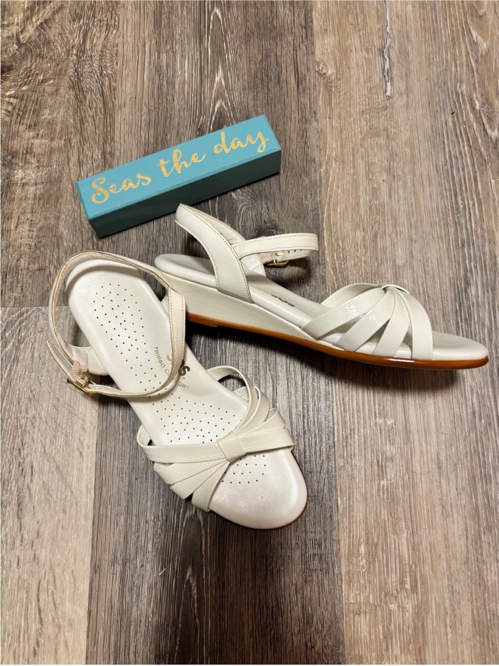 SAS Bone Strippy Open Toe Shoe